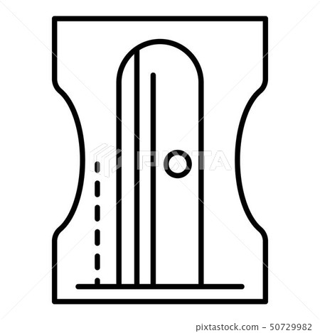 School sharpener icon, outline style School sharpener icon, outline style 50729982