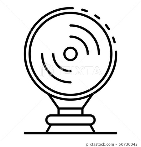 Museum siren icon, outline style 50730042