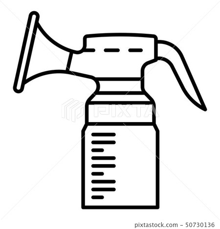 Breast milk sucker icon, outline style Breast milk sucker icon, outline style 50730136