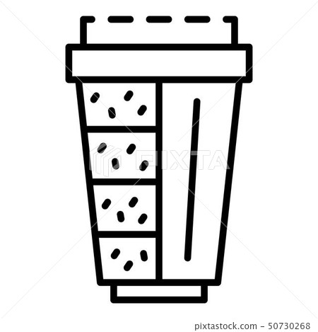 Cartridge filter structure icon, outline style 50730268