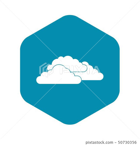 Clouds icon, simple style Clouds icon, simple style 50730356
