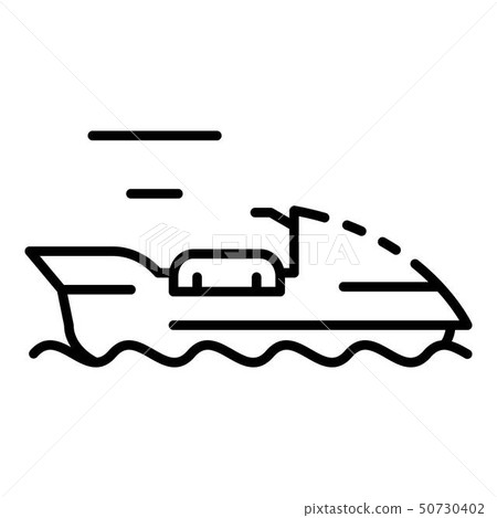 Water bike icon, outline style Water bike icon, outline style 50730402