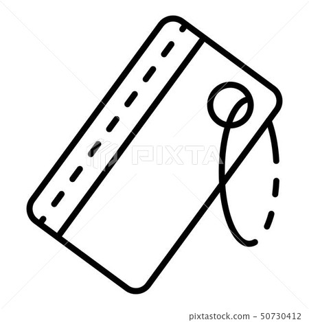 Snorkeling id card icon, outline style Snorkeling id card icon, outline style 50730412