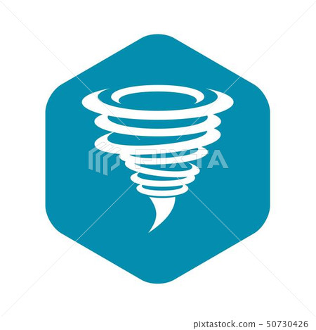 Tornado icon, simple style 50730426