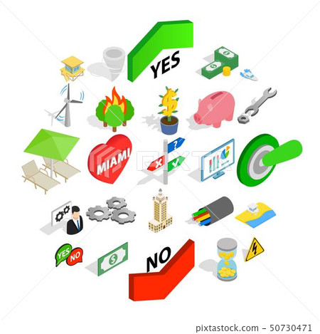 Checkbox icons set, isometric style Checkbox icons set, isometric style 50730471