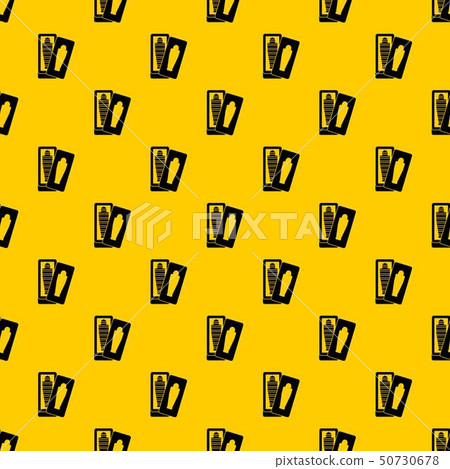 Mummy in sarcophagus pattern vector 50730678