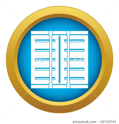 Jalousie icon blue vector isolated Jalousie icon blue vector isolated 50730741