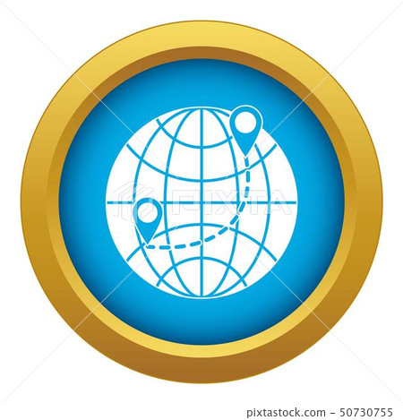 Globe icon blue vector isolated Globe icon blue vector isolated 50730755