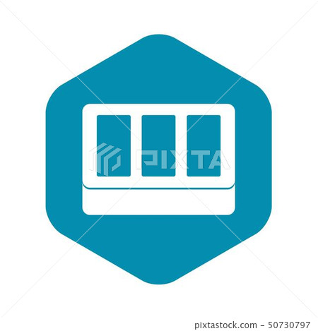 White window frame icon, simple style - Stock Illustration [50730797 ...
