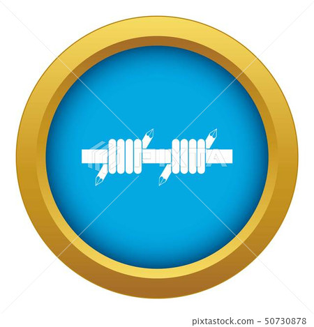 Barbed wire icon blue vector isolated - Stock Illustration [50730878 ...