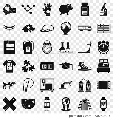 Switzerland icons set, simple style 50730893