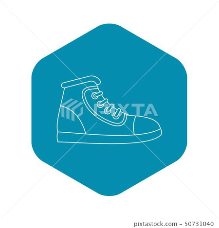 Sneaker icon, outline style 50731040