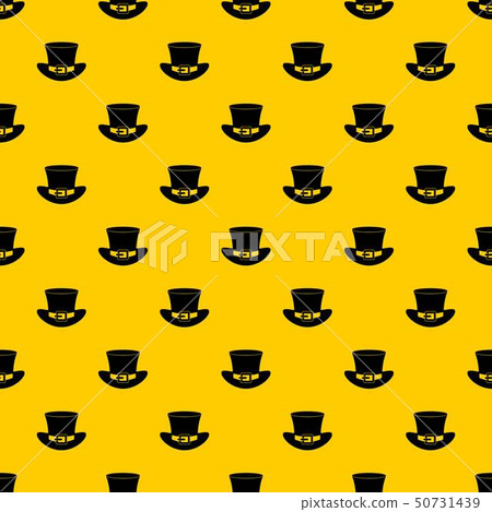 Top hat with buckle pattern vector Top hat with buckle pattern vector 50731439