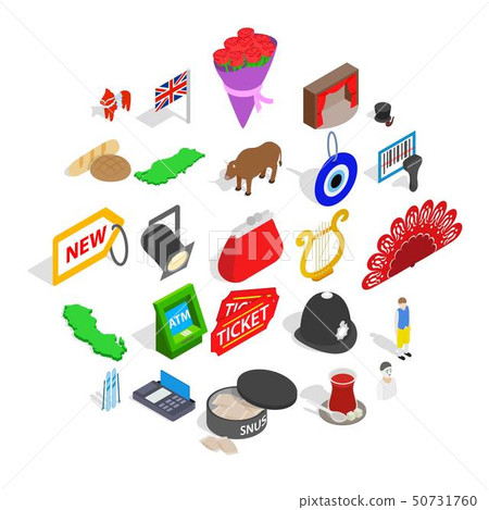 Griffin icons set, isometric style Griffin icons set, isometric style 50731760