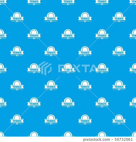Tennis pattern vector seamless blue - Stock Illustration [50732061] - PIXTA