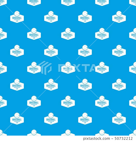 Baseball pattern vector seamless blue - Stock Illustration [50732212 ...