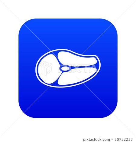 Steak icon digital blue Steak icon digital blue 50732233