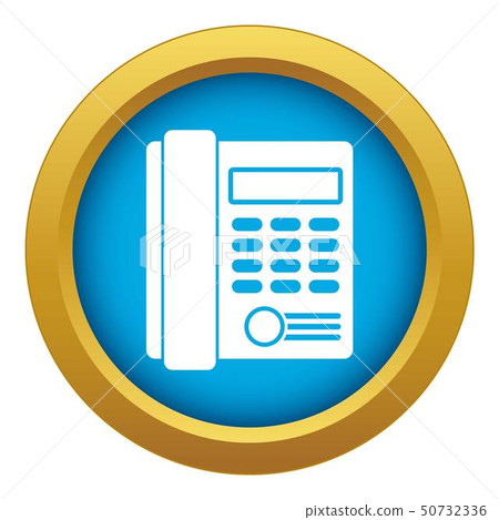 Office business keypad phone icon blue vector isolated 50732336