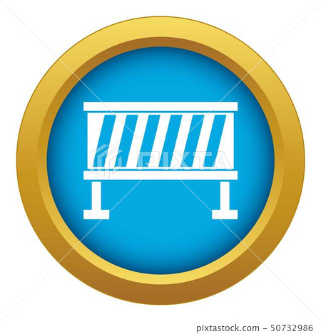 Traffic barrier icon blue vector isolated Traffic barrier icon blue vector isolated 50732986