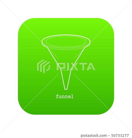Funnel icon green vector Funnel icon green vector 50733277