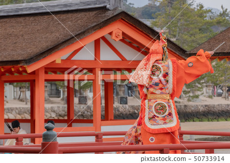 Itsukushima Shinto traditional dance Miyajima Hiroshima Prefecture Itsukushima Shinto traditional dance Miyajima Hiroshima Prefecture 50733914