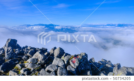 A view of the top of Mt. Tateshina (looking at the Southern Alps) 50734205