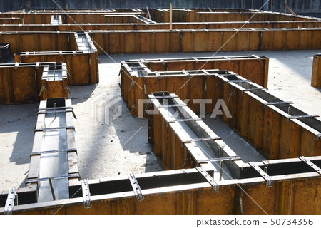 Housing construction and foundation work Housing construction and foundation work 50734356