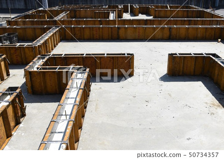 Housing construction and foundation work Housing construction and foundation work 50734357