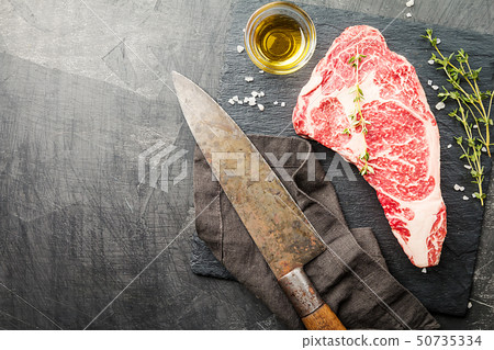 Raw Ribeye Steak Raw Ribeye Steak 50735334