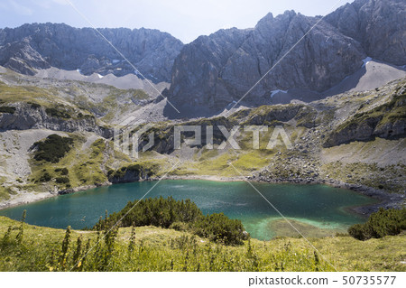 Mountain lake Drachensee, Austrian mountains   50735577
