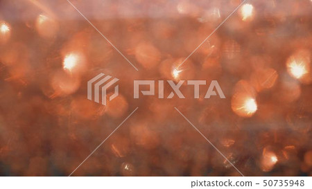 Bokeh lights sparkle, abstract shining background red texture, colorful and bright, happy, love 50735948