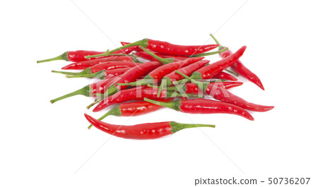 red chili pepper on white background 50736207