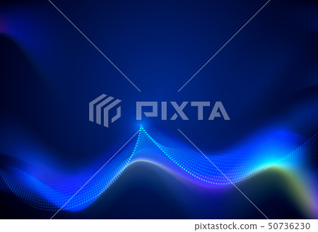 Illustration Abstract glowing neon light effect Illustration Abstract glowing neon light effect 50736230