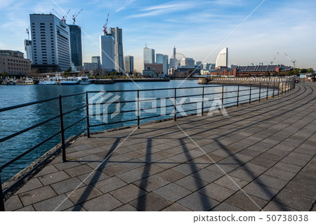 State of scenery of port town 50738038