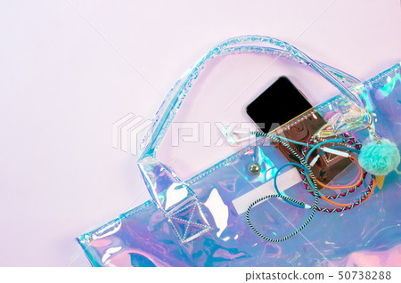 Stylish trendy hologram women bag 50738288