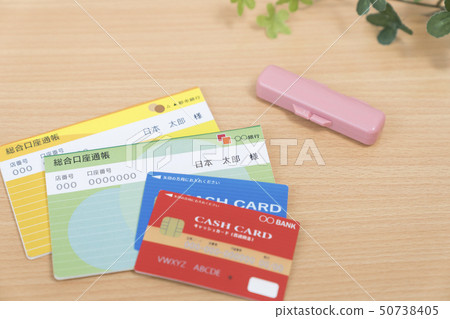 Bank passbook cash card 50738405