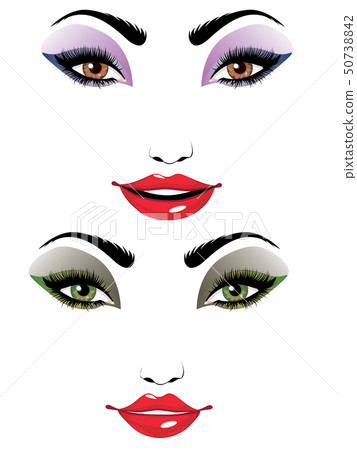 Cartoon Female Face Cartoon Female Face 50738842