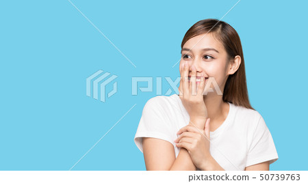 A woman with a smile A woman with a smile 50739763