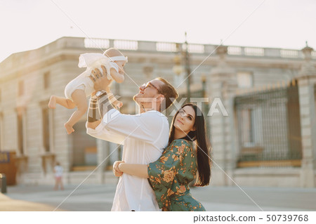 family in a town 50739768