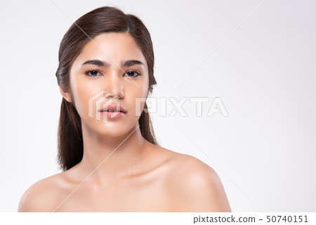Beautiful Young asian Woman with Clean Fresh Skin Beautiful Young asian Woman with Clean Fresh Skin 50740151