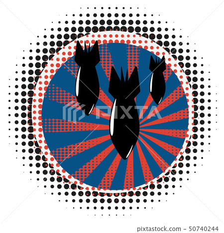 Cartoon Air Bomb 50740244