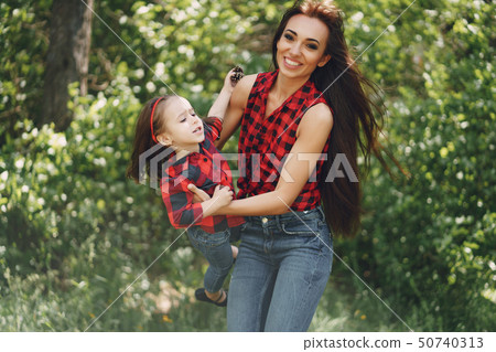 Mother with daughter Mother with daughter 50740313
