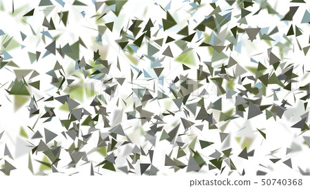 CG particle Randomly spreading triangle 50740368