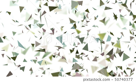 CG particle Randomly spreading triangle CG particle Randomly spreading triangle 50740377