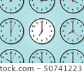 A clock representing seven o'clock 50741223