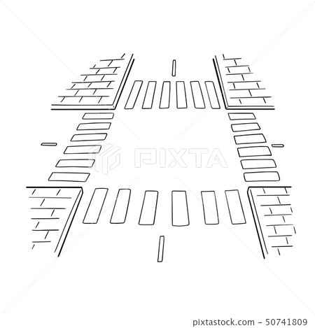 vector of intersection road 50741809