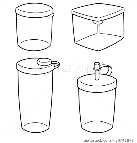 vector set of plastic container vector set of plastic container 50741878
