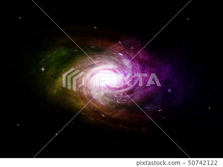 Stars, dust and gas nebula in a far galaxy Stars, dust and gas nebula in a far galaxy 50742122