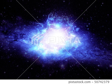 Stars, dust and gas nebula in a far galaxy 50742379
