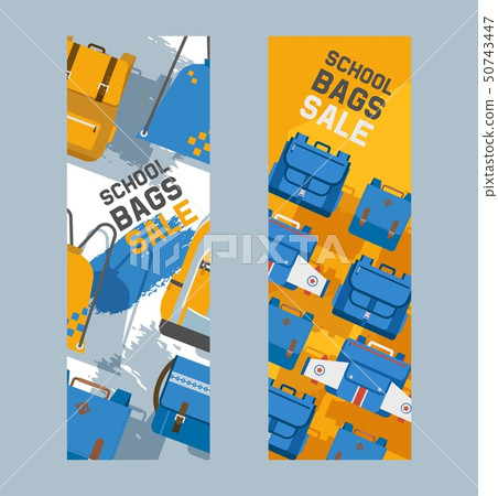 School vector pattern kids backpack bag for schooling supplies accessory schoolchilds backdrop School vector pattern kids backpack bag for schooling supplies accessory schoolchilds backdrop 50743447